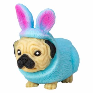 Party Animals Rave Puppies - Pug in a neon rabbit costume