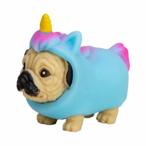 Party Animals Rave Puppies - Pug in a neon unicorn costume