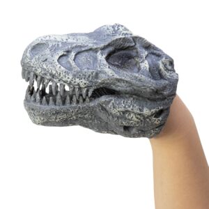 Dino Skull Hand Puppet - Trex Left on Hand