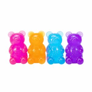 NeeDoh Gummy Bear - Group - Pink, Orange, Blue Purple