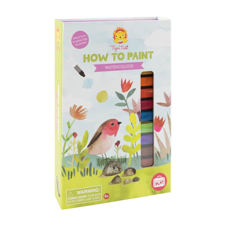Tiger Tribe How to Paint Watercolor - Package Angle Right