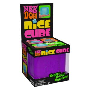 NeeDoh Nice Cube Purple Package Angle Right