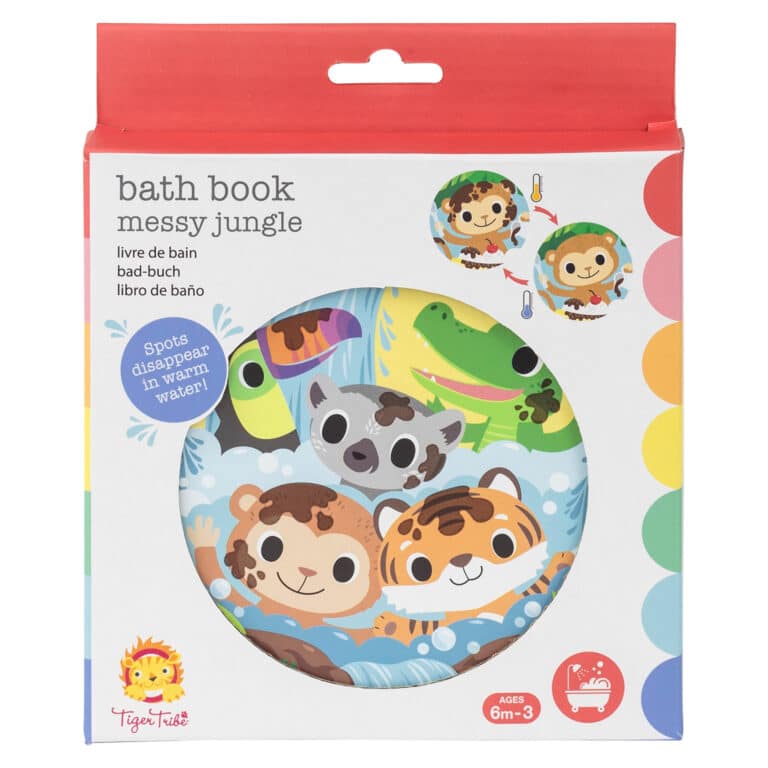 Tiger Tribe Bath Book Messy Jungle - Package
