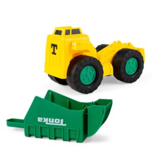 Tonka Scoops and Hauler - Yellow and Green Separate