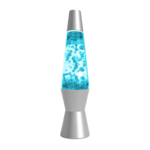 Make Your Own Lava Lamp - Blue Lamp with Silver Design