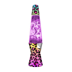 Make Your Own Lava Lamp - Purple Lamp with Leopard Decal