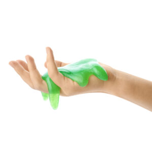 Lava Instant Slime - Green Slime in Hand