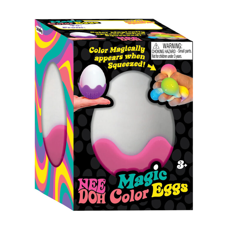 Magic Color Egg NeeDoh Package Angle Right - Pink