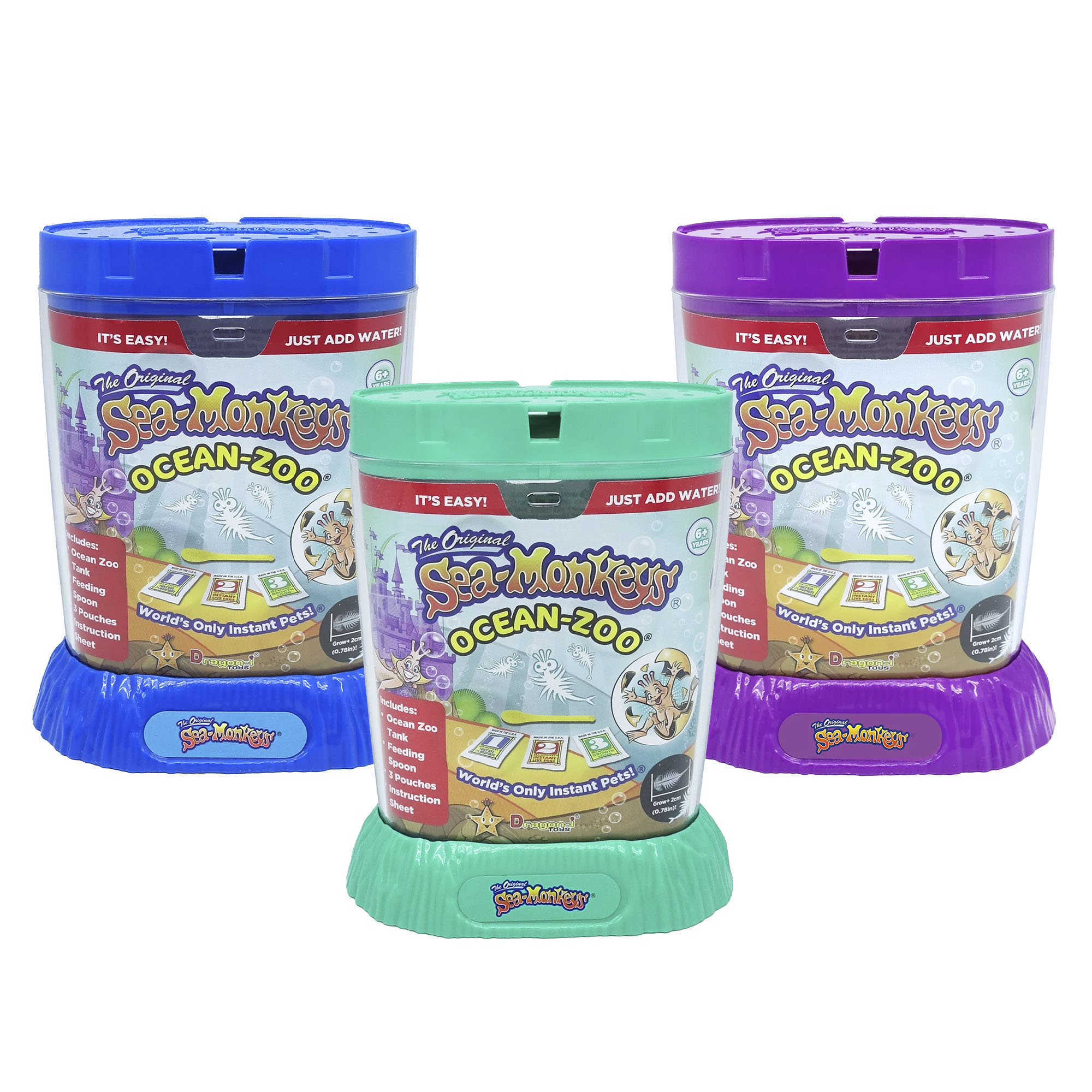 Sea-Monkeys フィギュア 3体セット Sea-Monkeys Action Figures The AMAZING LIVE Father & Son